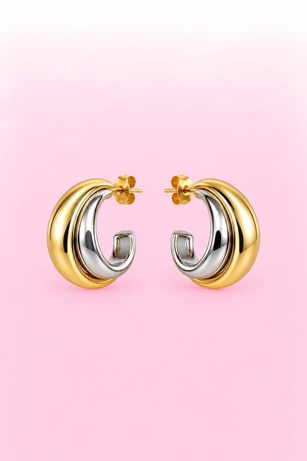 Oorbel double ring