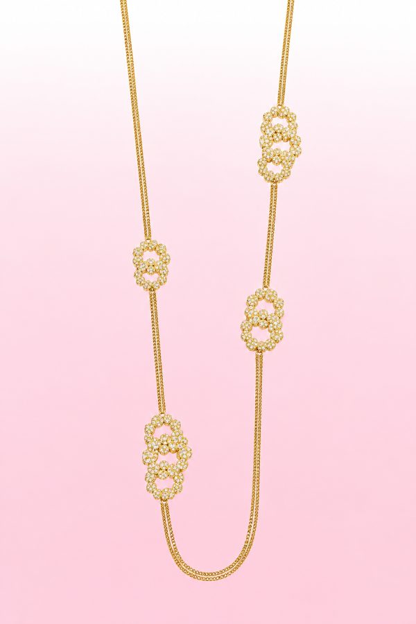 ketting bloem lang 90 cm