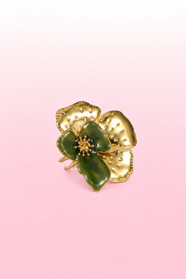 ring bloem groen